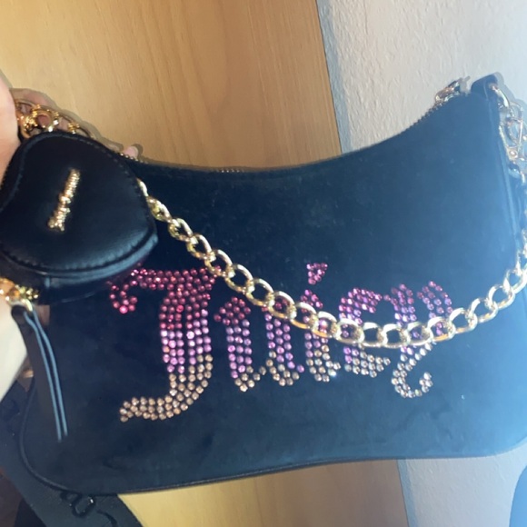 Juicy Couture Handbags - Juicy Couture Black Bag with Pink Accents